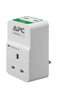 APC ESSENTIAL SURGEARREST 1 OUTLET 230V 2 PORT USB CHARGER U ACCS (PM1WU2-UK)