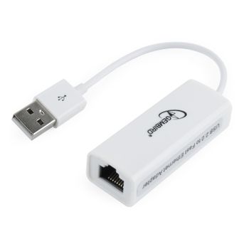 GEMBIRD Dongle USB2.0 > LAN Half/Full Duplex Mode 10/ 100Mbps (NIC-U2-02)