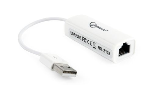 GEMBIRD Dongle USB2.0 > LAN Half/Full Duplex Mode 10/ 100Mbps (NIC-U2-02)