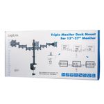 LogiLink - Triple monitor desk mount, 13-27'',  max. 8 kg (BP0050)