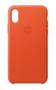 APPLE iPhone X Leather Case - Bright Orange (MRGK2ZM/A)