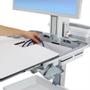 ERGOTRON n StyleView Cart - Sliding Worksurface - Cart - for LCD display / PC equipment - medical - aluminium,  zinc-plated steel, high-grade plastic - screen size: up to 24" (SV41-6320-0)