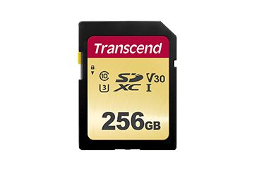 TRANSCEND SDXC UHS-3/V30 256GB MLC (TS256GSDC500S)
