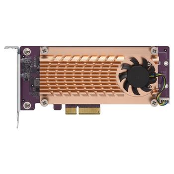 QNAP Dual M.2 22110/ 2280 PCIe SSD expansion card (PCIe Gen2 x4), Low-profile (QM2-2P-244A)