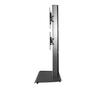 B-TECH AV SYSTEM X - UNIVERSAL DUAL STACK FLAT SCREEN FLOOR STAND (VESA 600 X 400) - 1.8M (BTF841/BS)