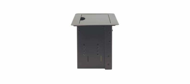 KRAMER TBUSâ€“6xl(B) Enclosure | Table, lid 1-way | Modular | Black (80-004199)