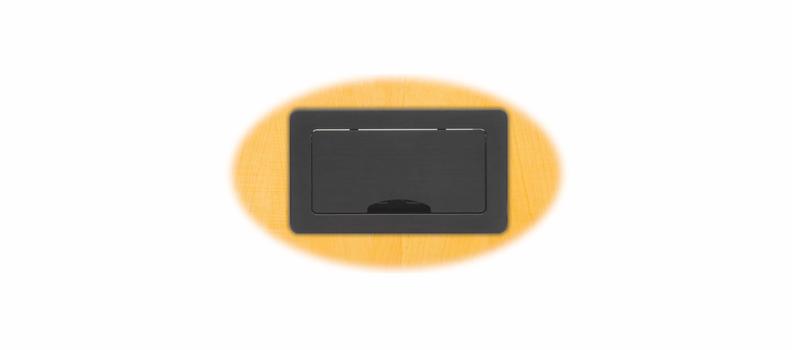 KRAMER TBUSâ€“6xl(B) Enclosure | Table, lid 1-way | Modular | Black (80-004199)