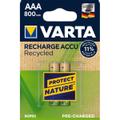VARTA Recharge Accu Recycled AAA type Batterier til generelt brug (genopladelige) 800mAh