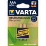 VARTA Recharge Charge Accu Recycled AAA 800mAh 2 Pack
