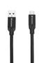 VERBATIM USB 3.1 Type-C To USB-A Stainless Steel Cable 100Cm Black (48871)