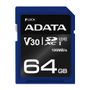 A-DATA ADATA Premier Pro SDXC 64GB Video Class V30 / UHS-I U3 / Class10 (ASDX64GUI3V30S-R)