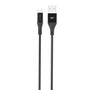 SILICON POWER Cable microUSB - USB, Boost Link LK30AB Nylon, 1M, 2.4A, Black