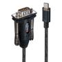 LINDY USB  Type  C  to  Serial  Adapter  -  9  Way  (RS-232),  1.5m