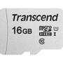 TRANSCEND 300S - Flash memory card (adapter included) - 16 GB - UHS-I U1 / Class10 - microSDHC UHS-I (TS16GUSD300S-A)