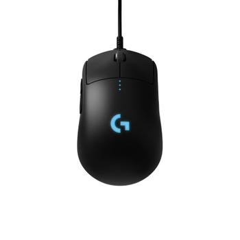 Logitech Gaming Mouse G Pro - Mus - høyre- og venstrehåndet - optisk - trådløs - LIGHTSPEED - USB trådløs mottaker (910-005272)