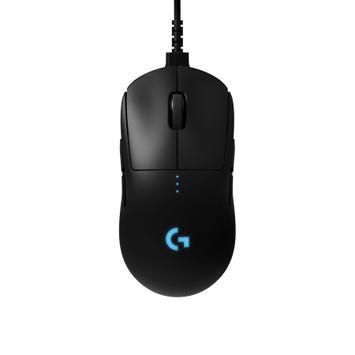 Logitech Gaming Mouse G Pro - Mus - høyre- og venstrehåndet - optisk - trådløs - LIGHTSPEED - USB trådløs mottaker (910-005272)