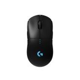Logitech Gaming Mouse G Pro - Mus - høyre- og venstrehåndet - optisk - trådløs - LIGHTSPEED - USB trådløs mottaker (910-005272)