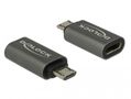 DELOCK USB 3.1 Gen 1 USB-C adapter 2.8cm Sort