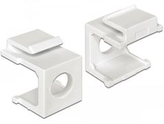 DELOCK Keystone cover white with 8 mm hole 4 pieces