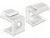 DELOCK Keystone cover white with 8 mm hole 4 pieces