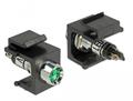 DELOCK keystone LED green 6 V , black