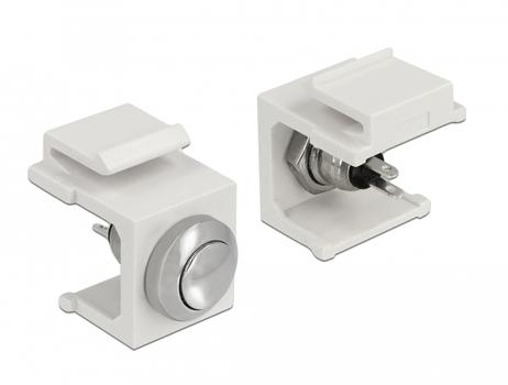 DELOCK Keystone Push-button black (86401)