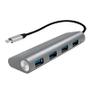 LOGILINK USB 3.1 HUB 4-port Type-C Aluminium grau (UA0309)