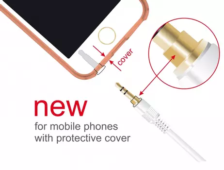 DELOCK Stereo Jack Extension Cable 3.5 mm 3 pin male to female 1 m white (85577)