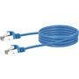 SCHWAIGER CAT6 Netzwerkkabel , S/FTP, 0,5m, blau