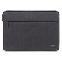 ACER 14inch Protective Sleeve Dual Tone Dark Gray with front pocket BULK PACK