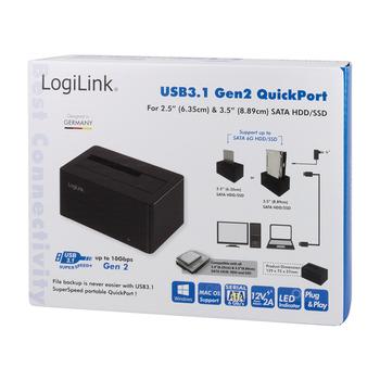 LOGILINK USB 3.1 Quickport for 2,5" + 3,5" SATA HDD/SSD (QP0027)
