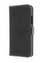 INSMAT Exclusive Flip Case - Vikbart fodral för mobiltelefon - polyuretan, läder, polykarbonat - svart - för Apple iPhone Xr