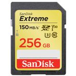 SANDISK SDXC Extreme 256GB 150MB/s UHS-I V30 U3 C10 (SDSDXV5-256G-GNCIN)