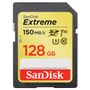 SANDISK Extreme 128GB SDXC Card UHS-I C10 V30 U3 150MB/s read 70MB/s write
