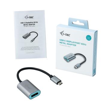 I-TEC USB-C METAL DISPLAY PORT ADAPTER 60HZ ACCS (C31METALDP60HZ)