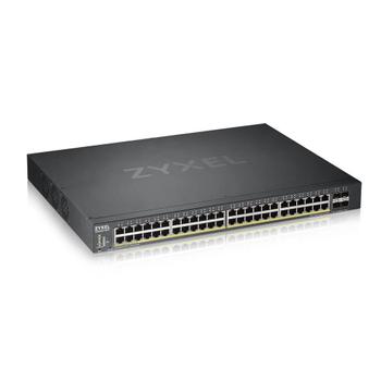 ZYXEL XGS1930-5252 Port Smart Managed PoE Switch 48x Gigabit PoE and 4x 10G SFP+ hybird mode standalone or NebulaFlex Cloud 375W (XGS1930-52HP-EU0101F)