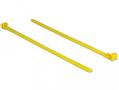 DELOCK Cable ties reusable heat-resistant L 200 x W 7.5 mm 100 pieces yellow