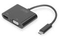 DIGITUS USB Type C to HDMI + VGA Adapter 4K/30Hz (DA-70858)