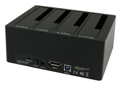 LC POWER HD dock 2.5/3.5 LC-Power 4x SATA USB3 Clone, Hot-Swap. tooless (LC-DOCK-U3-4B)