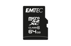 EMTEC microSDHC 64GB Class10 Classic inkl. Adapter