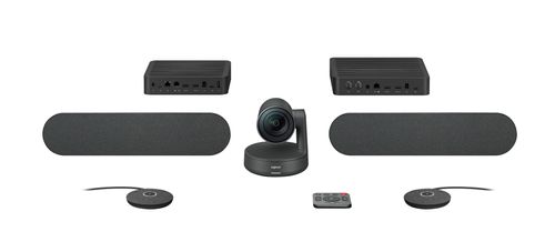 LOGITECH RALLY PLUS - BLACK - USB - PLUGC - EMEA - DUAL SPEAKER - EU (960-001224)