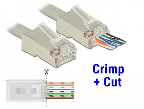 DELOCK RJ45 Crimp+Cut Plug Cat.6 STP 20 pieces (86454)