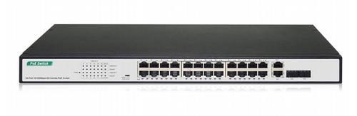 DIGITUS Fast Ethernet PoE Switch 24-port PoE + 2 Combo 370W PoE budget IN (DN-95343)
