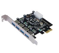 LONGSHINE USB 3.0 Card PCIe 4*extern inkl.SATA Power Kabel retail