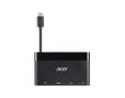 ACER 4-IN-1 TYPE-C DONGLE to HDMI VGA RJ45 USB(A) - Black