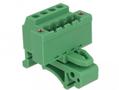 DELOCK Terminal block set for DIN rail 4 pin with screw lock (65936)