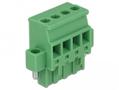 DELOCK Terminal block set for DIN rail 4 pin with screw lock (65936)