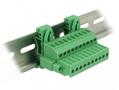 DELOCK Terminal block set for DIN rail 10 pin with screw lock (65941)