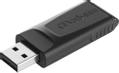 VERBATIM USB DRIVE 2.0 STORE N GO SLIDER 128GB BLACK