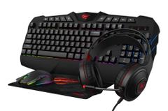 HAVIT Gaming Bundle, Keyboard, Mus, Headset & Musemåtte